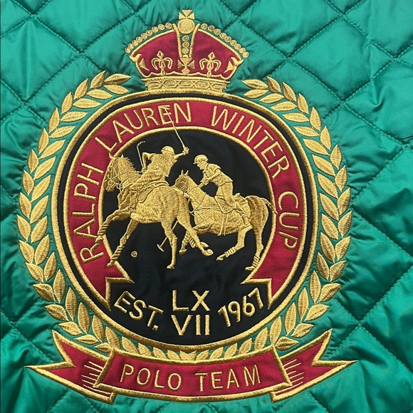 Ralph Lauren Green Quilted Puffer Jacket - Picture 2 of 16